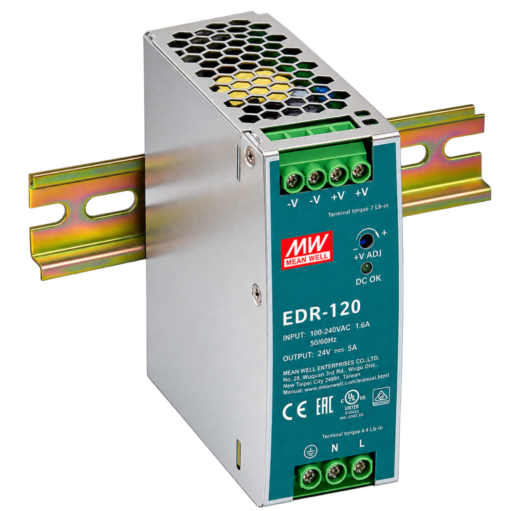 Основно изображение: Захранващ блок Mean Well 220 V → 12 V, 120 W
